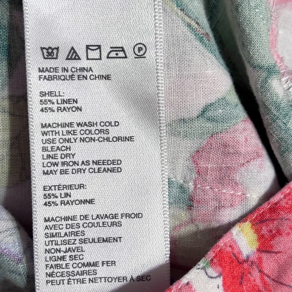 URBAN OUTFITTERS Judy Linen High Waist Floral Shorts